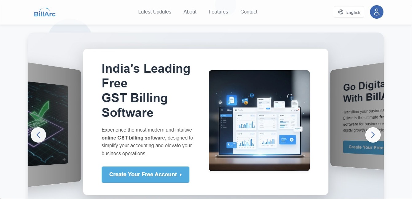 Billarc Project Screenshot