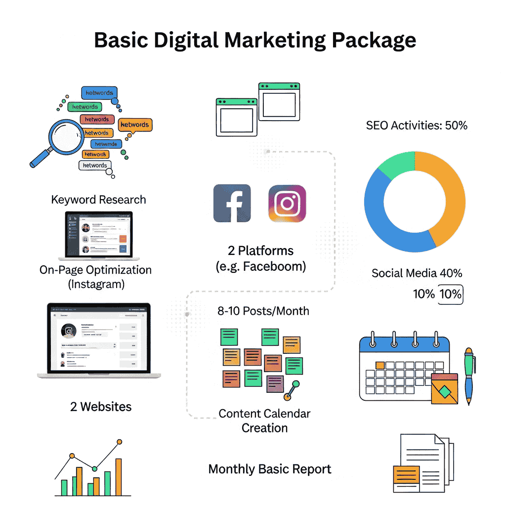 Basic Digital Marketing for 2 Websites