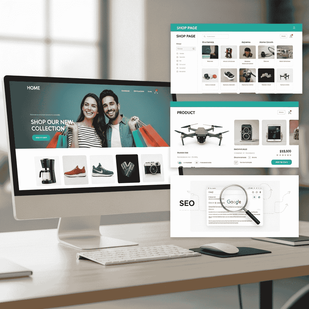 Customer shopping online with a credit card