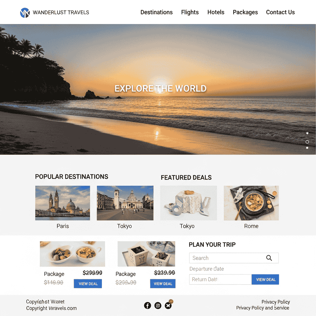Basic Travel Website