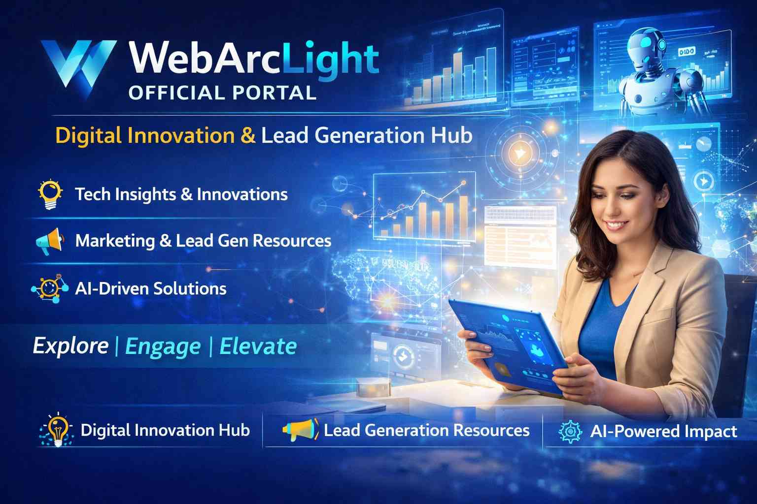 Corporate website development with lead generation system and portfolio showcase platform